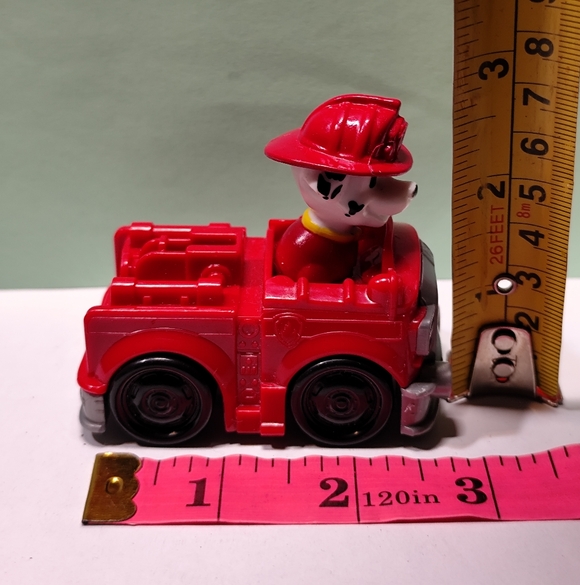 3/$20💗Paw Patrol Rescue Vehicle Figure Toy Racer Car Marshall Fire Engine - Picture 7 of 7